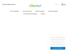 Tablet Screenshot of lidertest.com